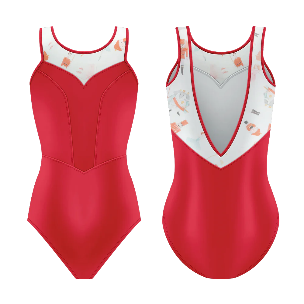 Danse De Paris Tank Leotard in Sweet Rouge - Child Large