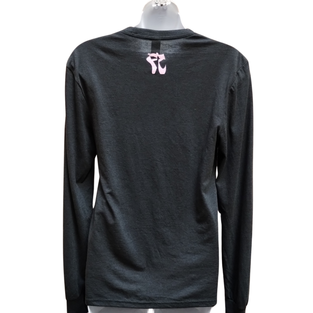 All That Jazz Long Sleeve Tee in Black Frost