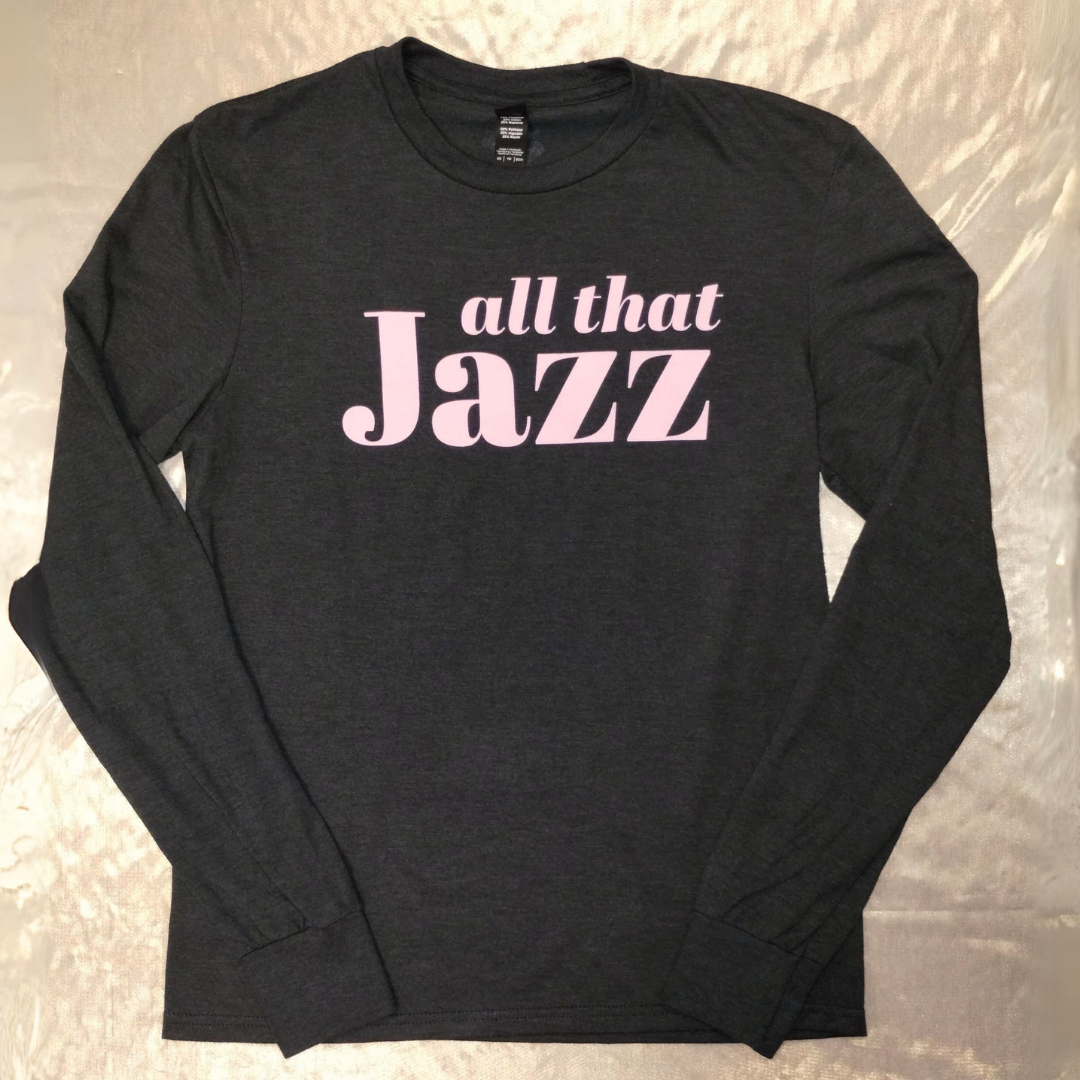 All That Jazz Long Sleeve Tee in Black Frost